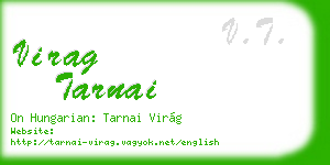 virag tarnai business card